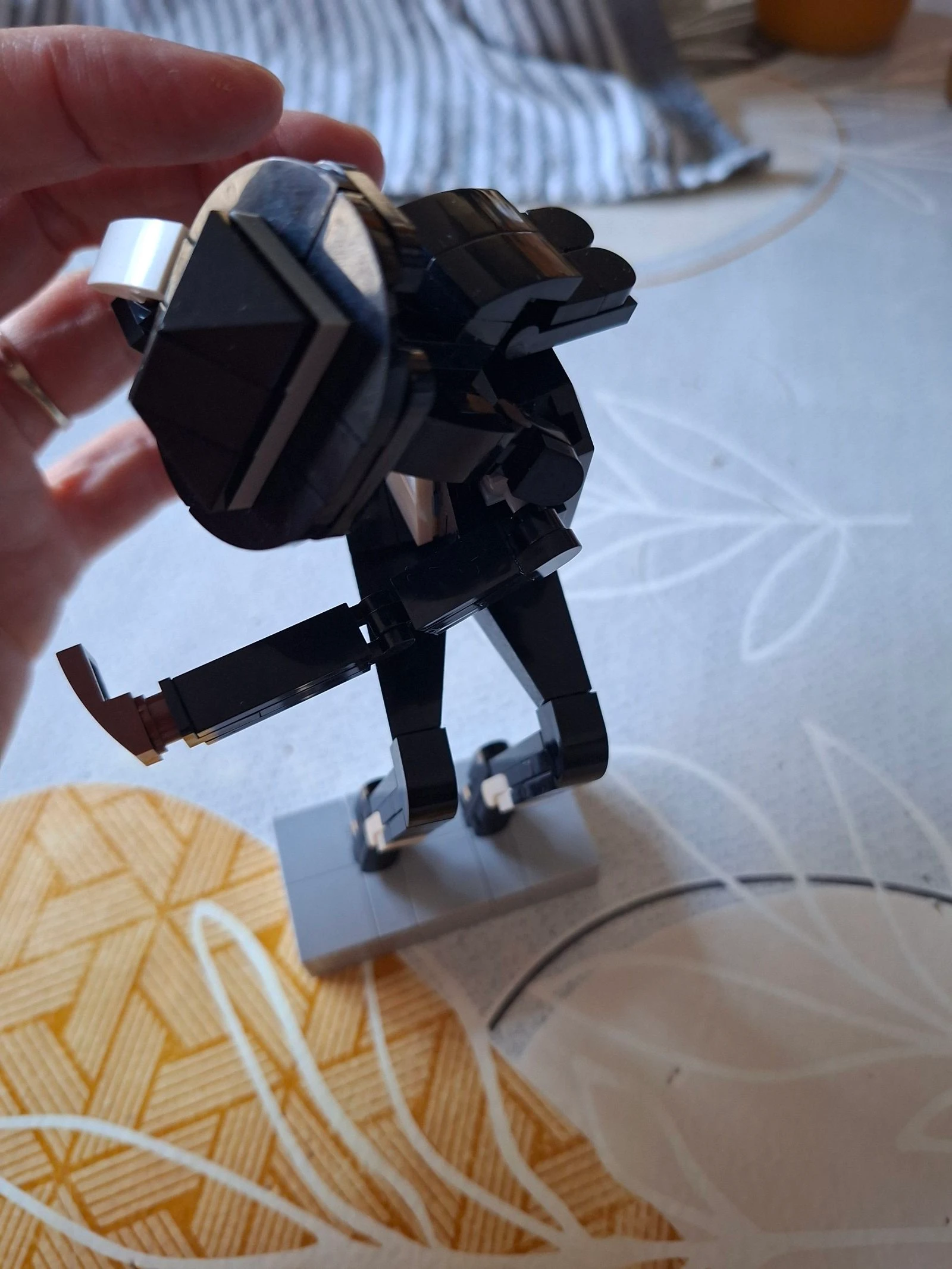 Michael Jackson figure made of building bricks – assembled – compatible brick style – photo 10